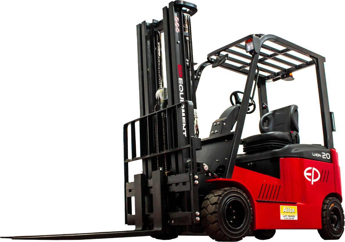 Commercial forklift unloading heavy pallets in Marlow